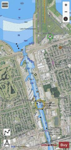 NEW ORLEANS HARBOR INSET 2 CONTINUATION OF INNER HARBOR Marine Chart - Nautical Charts App - Satellite