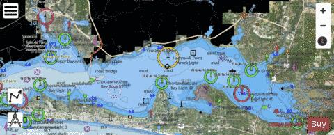 WEST BAY TO SANTA ROSA SOUND Marine Chart - Nautical Charts App - Satellite