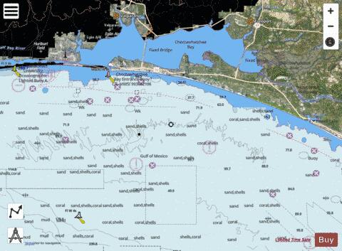 CHOCTAWHATCHEE BAY Marine Chart - Nautical Charts App - Satellite