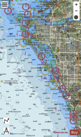 TAMPA BAY TO BLACKBURN BAY Marine Chart - Nautical Charts App - Satellite