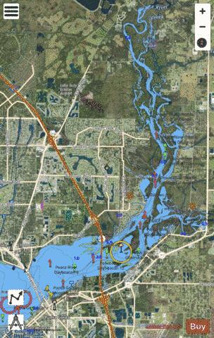 CONTINUATION OF PEACE RIVER Marine Chart - Nautical Charts App - Satellite