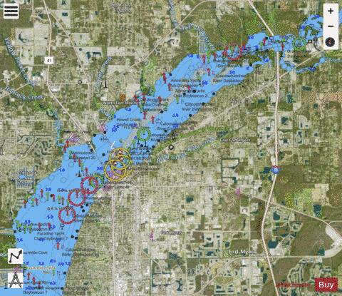 FORT MYERS EXTENSION Marine Chart - Nautical Charts App - Satellite