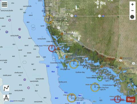 CHATHAM RIVER TO CLAM PASS Marine Chart - Nautical Charts App - Satellite