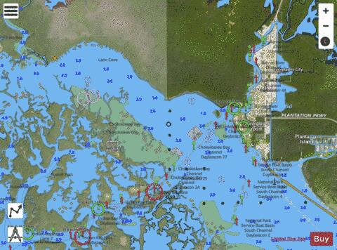 EVERGLADES HARBOR Marine Chart - Nautical Charts App - Satellite