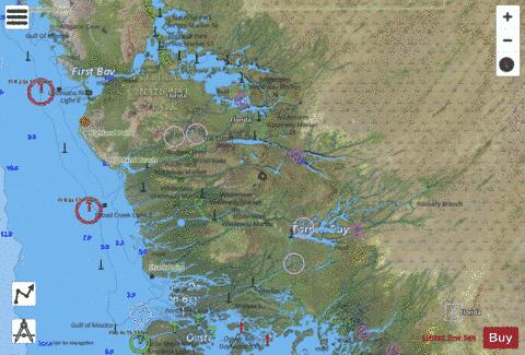 EVERGLADES NTL PARK - SHARK RVR TO LOSTMANS RVR Marine Chart - Nautical Charts App - Satellite