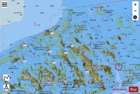BIG SPANISH CHANNEL TO JOHNSTON KEY Marine Chart - Nautical Charts App - Satellite