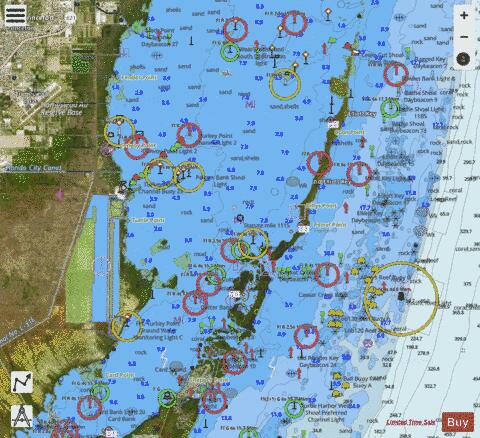 MAIMI TO MARATHON and FLORIDA BAY EXT 1 Marine Chart - Nautical Charts App - Satellite