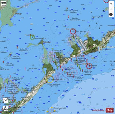 MIAMI TO MARATHON AND FLORIDA BAY PAGE E INSET 6 Marine Chart - Nautical Charts App - Satellite