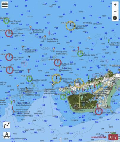 MIAMI TO MARATHON AND FLORIDA BAY PAGE H INSET 8 Marine Chart - Nautical Charts App - Satellite
