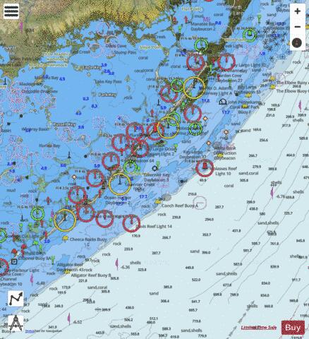 BLACKWATER SOUND TO MATECUMBE Marine Chart - Nautical Charts App - Satellite