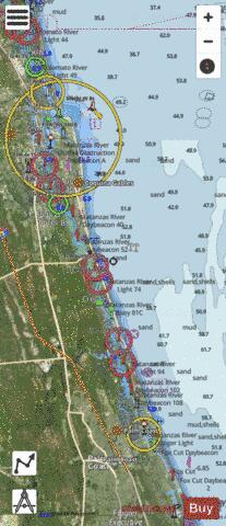 TOLOMATO RIVER TO PALM SHORES FLORIDA FF-GG Marine Chart - Nautical Charts App - Satellite