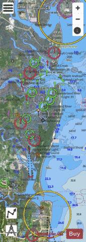 ST SIMONS SOUND TO TOLOMATO RIVER BB-CC Marine Chart - Nautical Charts App - Satellite