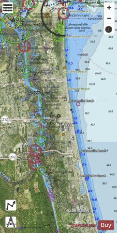 JACKSONVILLE BEACH DD-EE Marine Chart - Nautical Charts App - Satellite