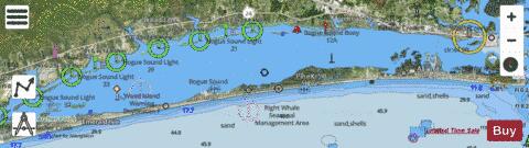 BOGUE SOUND Marine Chart - Nautical Charts App - Satellite
