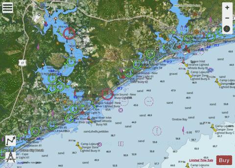 HUMPHREY POINT TO STUMP SOUND Marine Chart - Nautical Charts App - Satellite