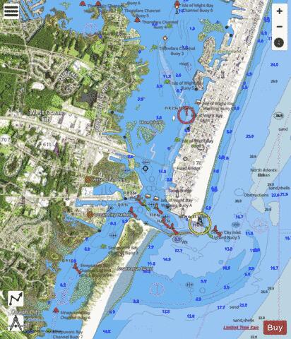 OCEAN CITY INLET Marine Chart - Nautical Charts App - Satellite
