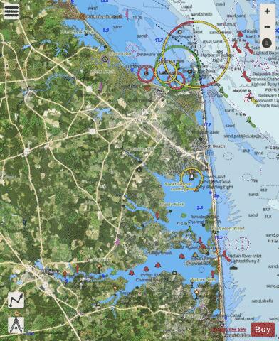 CAPE HENLOPEN TO INDIAN RIVER INLET Marine Chart - Nautical Charts App - Satellite