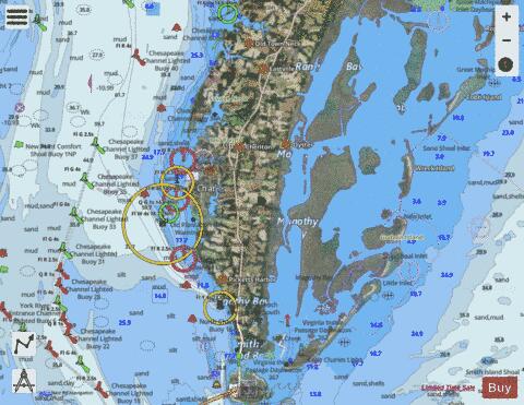 CHESAPEAKE BAY  CAPE CHARLES TO WOLF TRAP Marine Chart - Nautical Charts App - Satellite