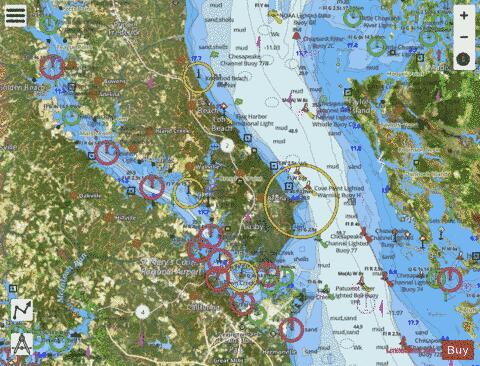 CHESAPEAKE BAY PATUXENT RIVER AND VICINTY Marine Chart - Nautical Charts App - Satellite