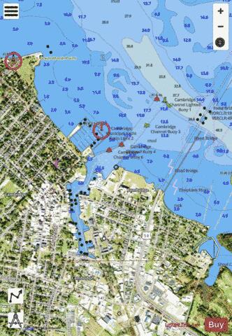 CAMBRIDGE INSET Marine Chart - Nautical Charts App - Satellite