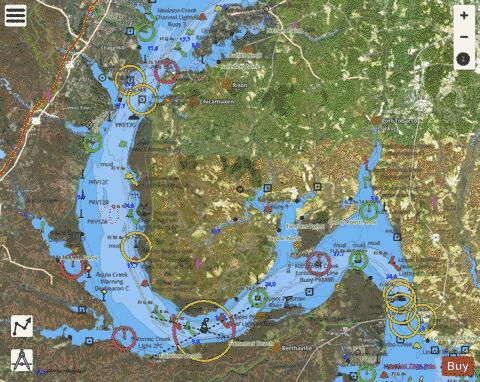 POTOMAC RIVER LOWER CEDAR POINT TO MATTAWOMAN CREEK Marine Chart - Nautical Charts App - Satellite