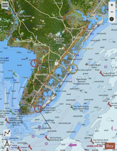 OCEAN CITY TO CAPE MAY Marine Chart - Nautical Charts App - Satellite