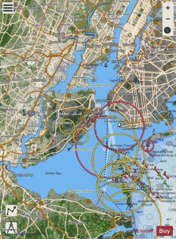 NEW YORK HARBOR Marine Chart - Nautical Charts App - Satellite