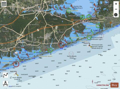 SHINNECOCK BAY TO MORICHES BAY  LONG ISLAND NY Marine Chart - Nautical Charts App - Satellite