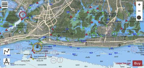 EAST ROCKAWAY INLET AND HEMPSTEAD BAY  LONG ISLAND NY Marine Chart - Nautical Charts App - Satellite