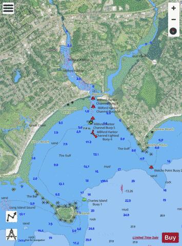 MILFORD INSET Marine Chart - Nautical Charts App - Satellite