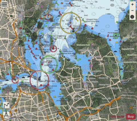 LONG ISL SND and E RVR HEMPSTEAD HBR TO TALLMAN ISL NY Marine Chart - Nautical Charts App - Satellite