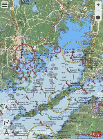 BUZZARDS BAY Marine Chart - Nautical Charts App - Satellite