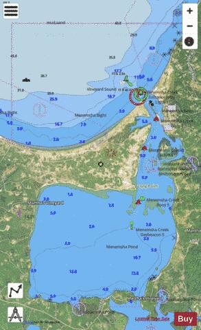 MENEMSHA POND MA Marine Chart - Nautical Charts App - Satellite