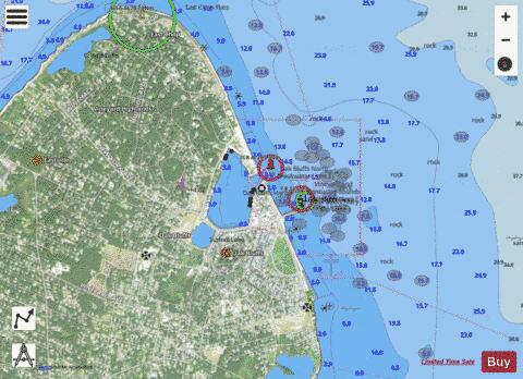 OAK BLUFFS HARBOR  MA Marine Chart - Nautical Charts App - Satellite