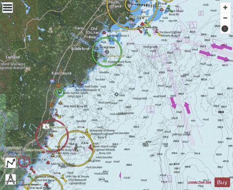 CAPE ELIZABETH TO PORTSMOUTH Marine Chart - Nautical Charts App - Satellite