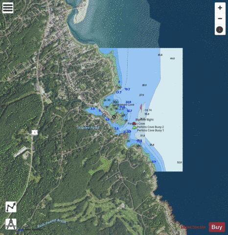 PERKINS COVE INSET Marine Chart - Nautical Charts App - Satellite