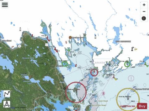 PASSAMAQUODDY BAY AND ST. CROIX RIVER Marine Chart - Nautical Charts App - Satellite