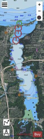 IRONDEQUOIT BAY NEW YORK INSET Marine Chart - Nautical Charts App - Satellite