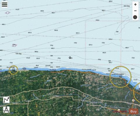 LONG POND TO THIRTYMILE POINT NEW YORK Marine Chart - Nautical Charts App - Satellite
