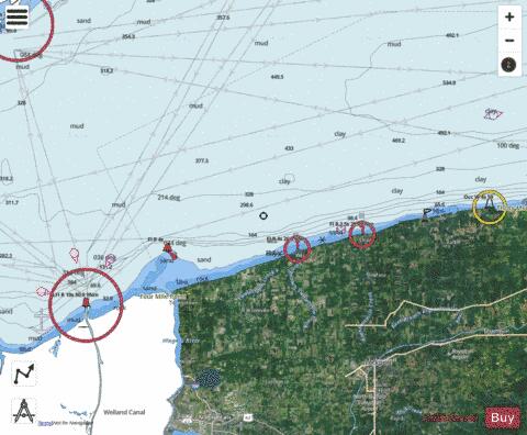 THIRTY MILE PT NEW YORK TO PORT DALHOUSIE ONTARIO Marine Chart - Nautical Charts App - Satellite