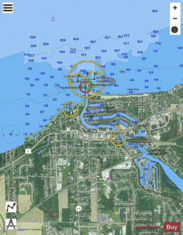 VERMILION OHIO INSET Marine Chart - Nautical Charts App - Satellite