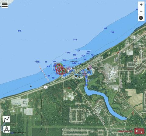 BEAVER CREEK OHIO Marine Chart - Nautical Charts App - Satellite