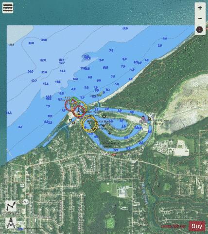 MENTOR HARBOR OHIO Marine Chart - Nautical Charts App - Satellite