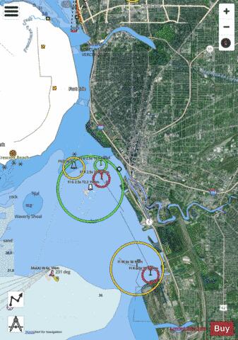 BUFFALO HARBOR NEW YORK Marine Chart - Nautical Charts App - Satellite