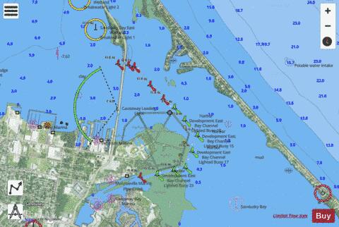 SOUTH SHORE OF LAKE ERIE SANDUSKY BAY 11 Marine Chart - Nautical Charts App - Satellite