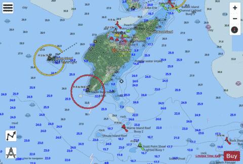 ISLANDS IN LAKE ERIE 28 Marine Chart - Nautical Charts App - Satellite