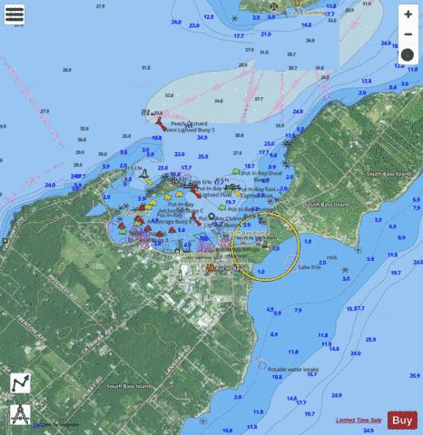 PUT-IN-BAY OHIO Marine Chart - Nautical Charts App - Satellite
