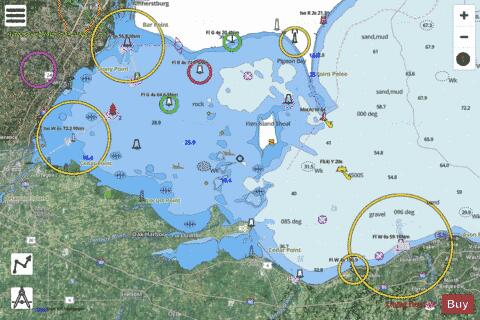 WEST END OF LAKE ERIE PAGE 36 Marine Chart - Nautical Charts App - Satellite