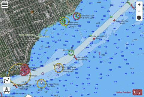 LAKE ST.CLAIR PAGE 16 Marine Chart - Nautical Charts App - Satellite
