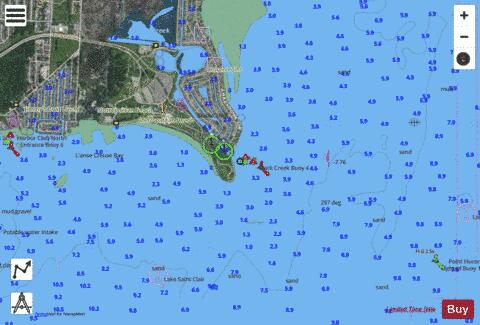 LAKE ST.CLAIR PAGE 22 Marine Chart - Nautical Charts App - Satellite